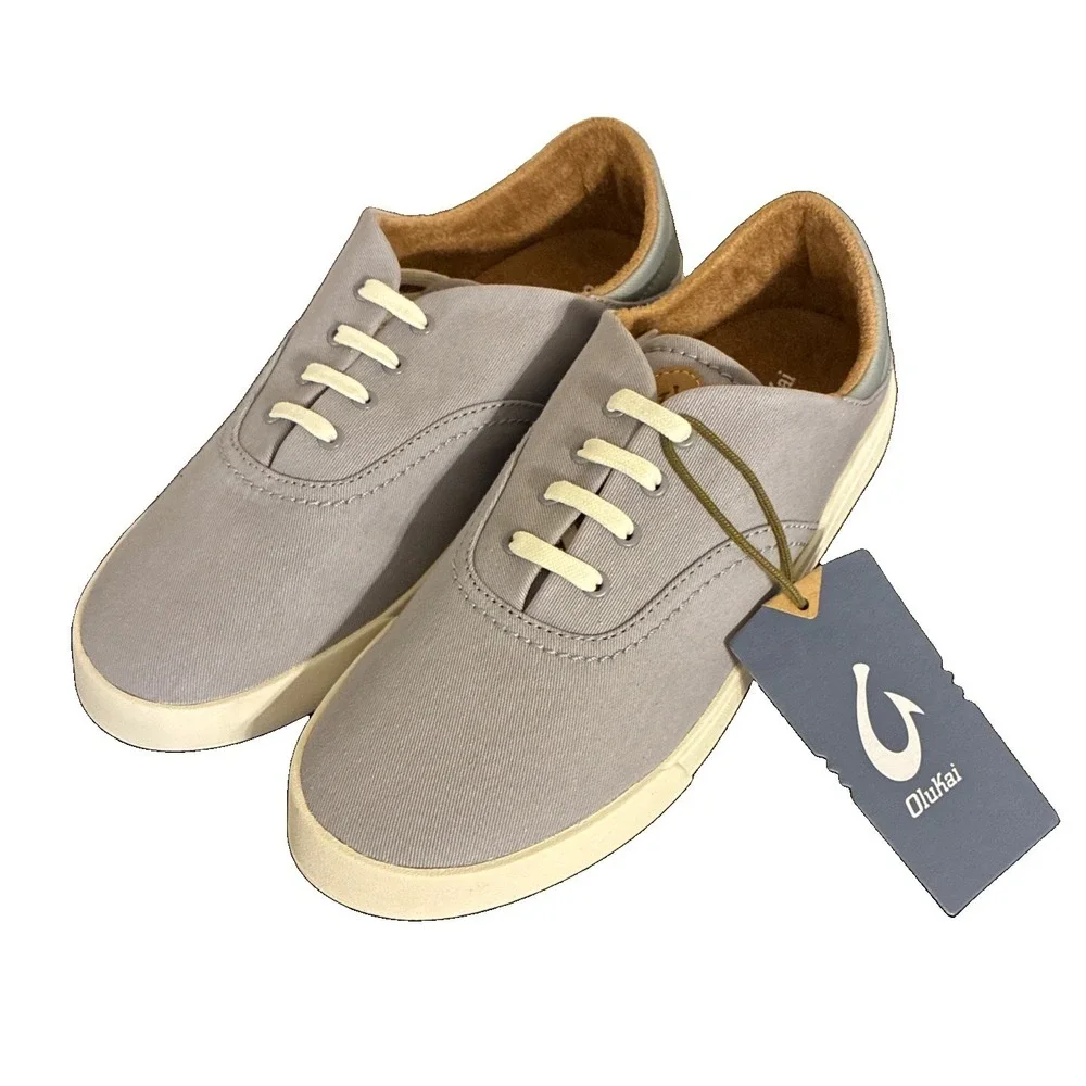 OLUKAI Kohu Women's Size 9 Everyday Casual Sneaker Shoes Mist Grey Brand New